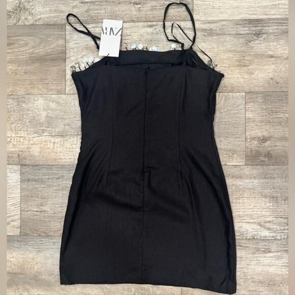 ZARA Linen Blend Mini Dress NWT - Picture 14 of 14